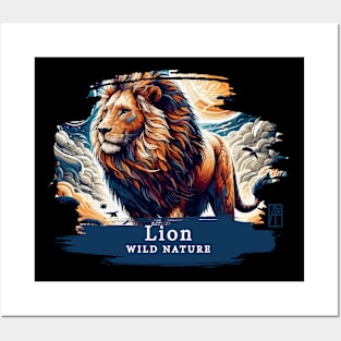 Lion - WILD NATURE - LION -2 Posters and Art